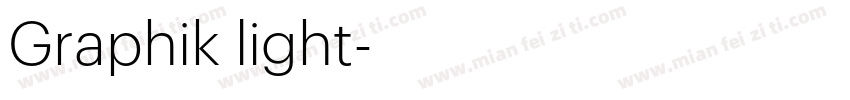 Graphik light字体转换